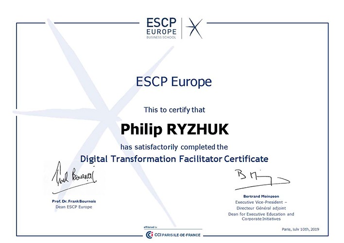 Сертификат ryzhuk.com